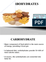 Carbohydrates: Sunny Yadav BPH, Tu