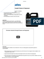 Permatex Industrial Strength Cleaner & Degreaser Instructions