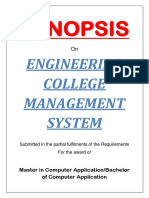 10 - Engineering College Management System-Synopsis