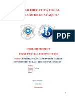 Unidad Educativa Fiscal "Santiago de Guayaquil": English Project First Partial Second Term