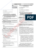 Ley Enfermedad Profesional COVID 19 para Profesionales de Salud Ley 31025 LP