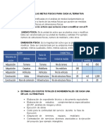 Establecer Las Metas Fisicas para Cada Alternativa Tecnica