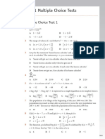 Pure Math U1 - 3 MC Practice Test