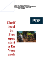 Clasificación Presupuestaria en Venezuela