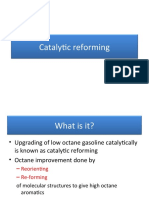 Upgrading low octane gasoline through catalytic reforming