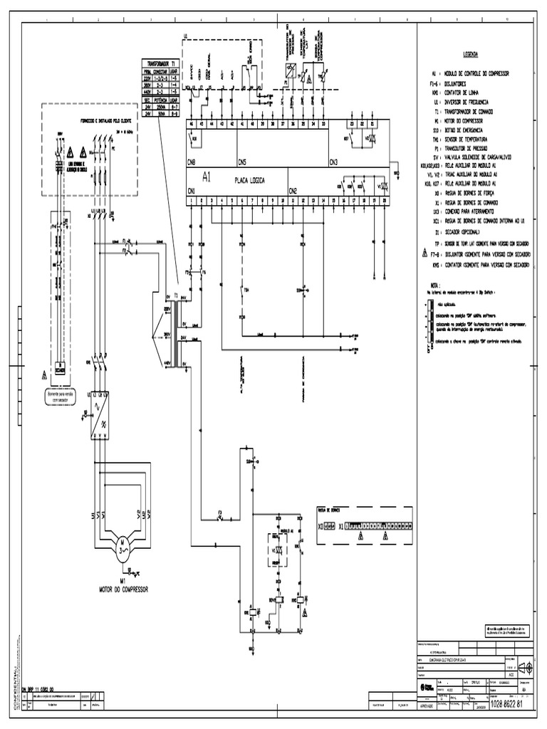 Diagrama Elétrico CPVR - 20-40 | PDF