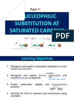 CHY3201 T7 Nucleophilic Substitution at Saturated Carbon