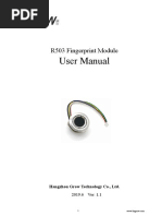 User Manual: R503 Fingerprint Module