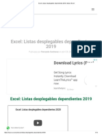 Excel - Listas Desplegables Dependientes 2019 - Macro-Excel