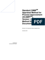 Standard CMMI Appraisal Method For Process Improvement (Scampi), Method Definition Document