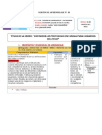 SESIÒN DE APRENDIZAJE de 26 DE MARZO