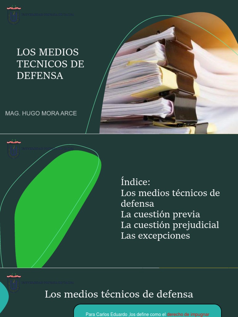 Medios Tecnicos de Defensa | PDF | Derecho penal | Estatuto de limitaciones