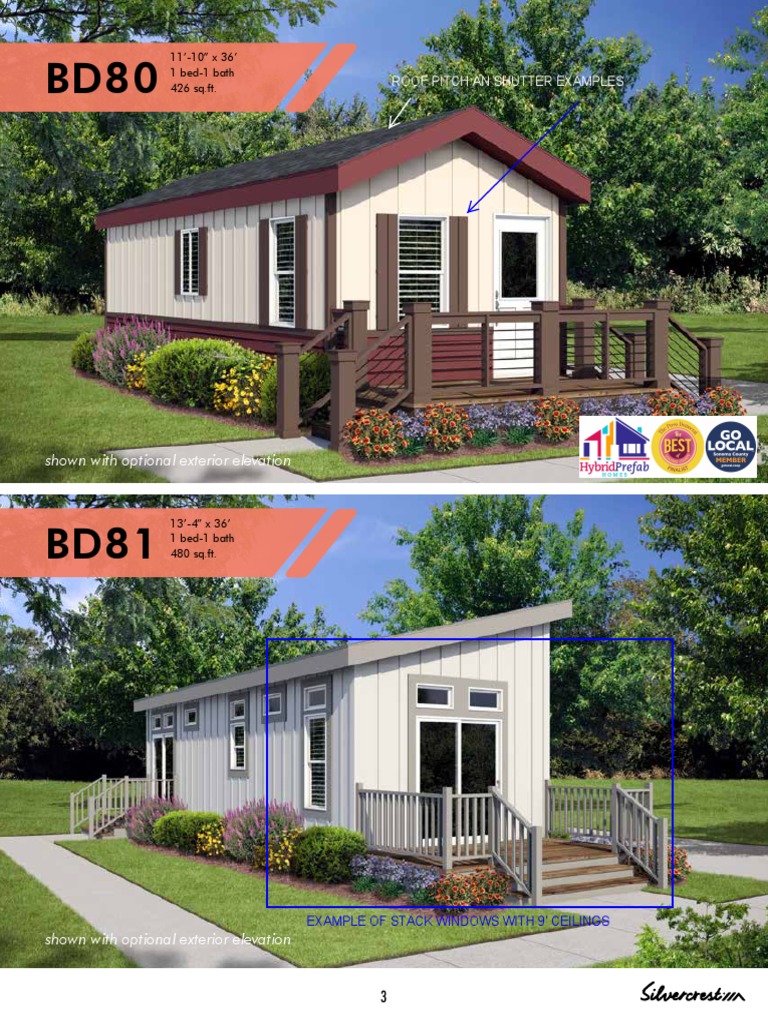 Roof Pitch-Shutters-Stack Windows Examples | PDF | Buildings And ...