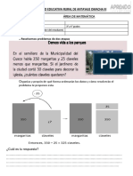 Ficha Reforzamiento Matematica 3º y 4º Primaria