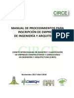 Manual para La Inscripcioìn de Empresas Ante El CIRCE 24 de Abril 2018 Final Consejo