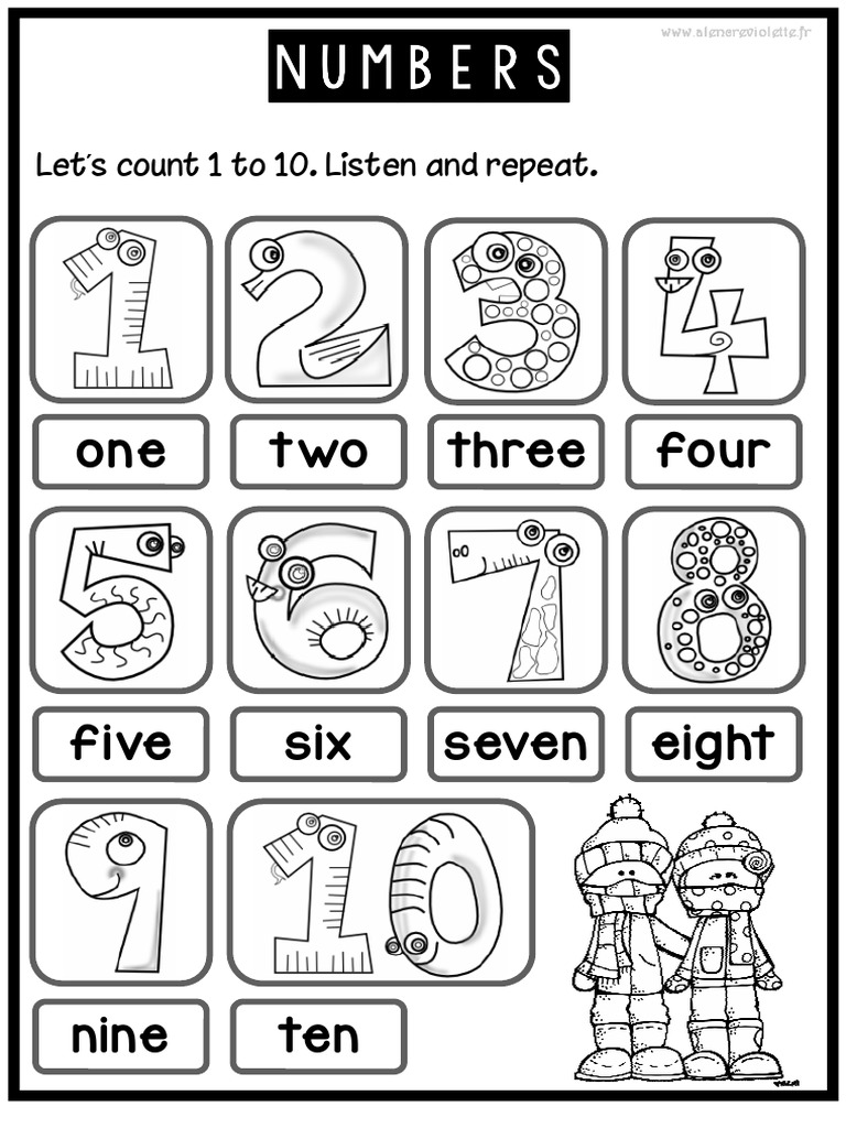 Numbers Numbers Numbers Numbers: One Two Three Four | PDF