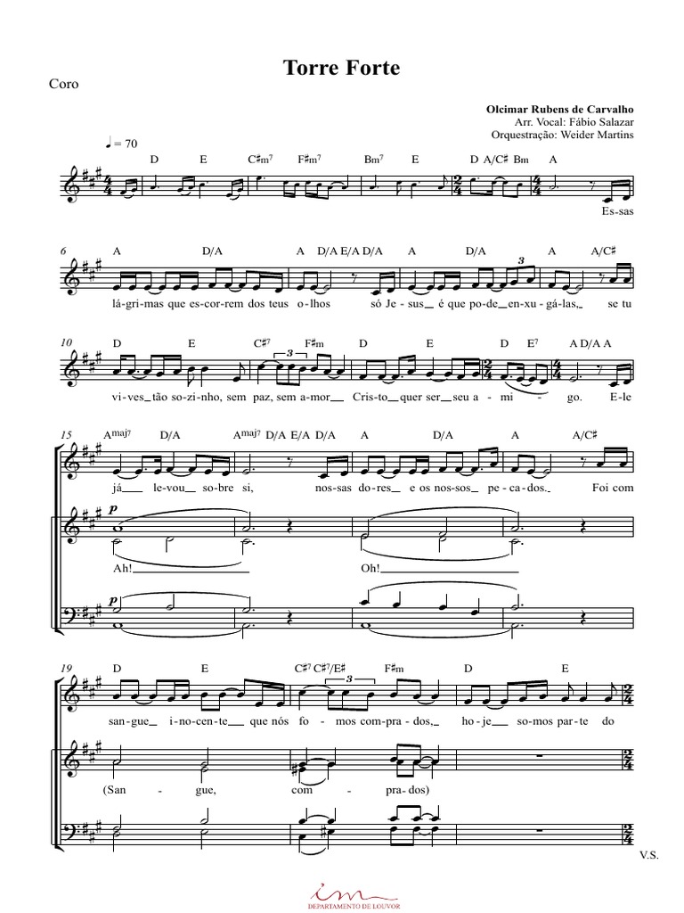 Torre Forte - Coro | PDF | Alphabet latin | Phonétique