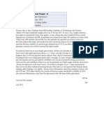 C Paper Type: Candidate Experiences Test Date: 15 January 2011 Test Location: SVITS College Indore Posted By: Ajay Chauhan