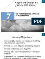 Object-Oriented Requirements Models in Systems Analysis