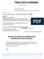 MANUAL DE MANEJO DE MINDBOX PARA ASPIRANTES DE NUEVO INGRESO - v01