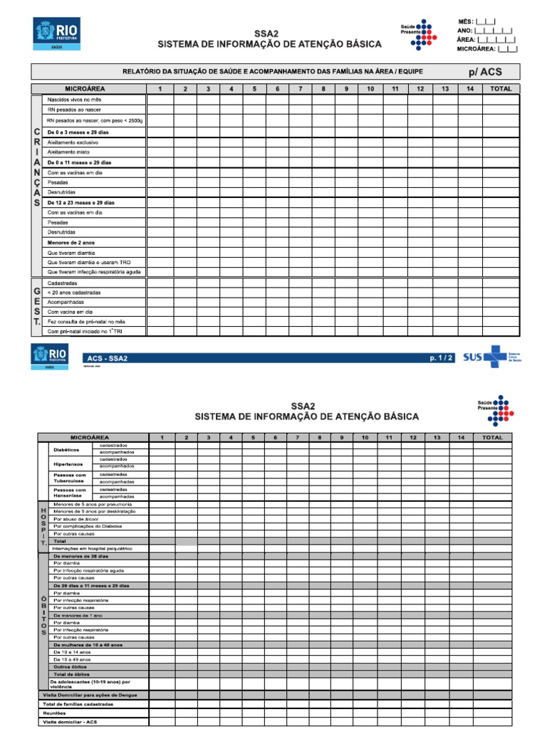 Fichas SSA2 | PDF
