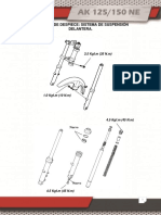 Suspensión delantera: diagrama de despiece y mantenimiento