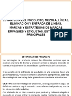 Estrategias de producto, marca y empaque