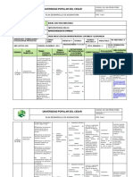 Formato Plan Desarrollo Asignatura Formulación de Proyectos Rafael José Pino