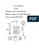 Carpeta de Evidencias Física Alumna: Perla Luján Méndez Maestro: Ignacio Castillo Murrieta Ciclo Escolar 2020-2021