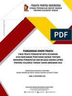 Pandangan Umum Fraksi Gerindra DPRD Provinsi Sulawesi Tengah - Nov 2022