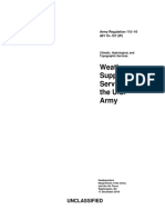 Weather Support and Services For The U.S. Army: Unclassified