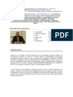 CV Hoja de Vida - Dionicio Torres Enrique - 2022
