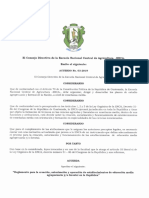 Reglamento para la Creación, autorización y operación de Establecimiento de educacióin agropecuaria Acuerdo 03-2019