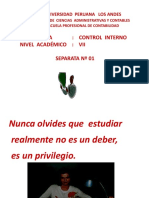 Control interno en la Universidad Peruana Los Andes