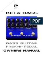 BETA BASS PREAMP PEDAL Manual Updated
