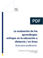 Evaluacion de Aprendizajes