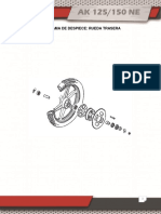 Diagrama de Despiece - Rueda Trasera.