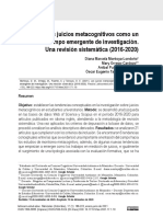 Los Juicios Metacognitivos Como Un Campo Emergente de Investigación. Una Revisión Sistemática (2016-2020)