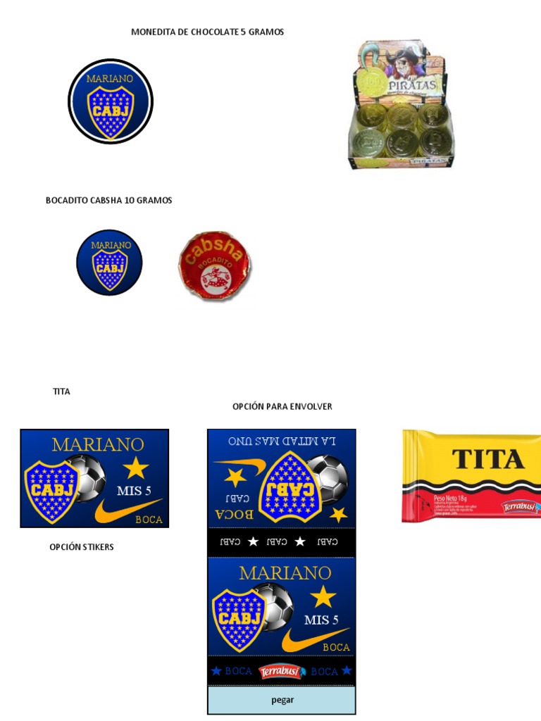 Candy Bar Boca Juniors | PDF | Equipos de baloncesto | Códigos de fútbol