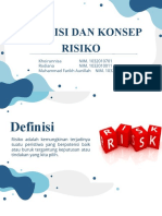 Kel 1 - PPT Definisi & Konsep Risiko