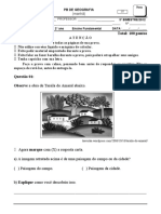 Guia de prova de geografia sobre paisagens e cidades