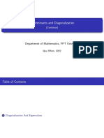 Determinants and Diagonalization (Continue 2)