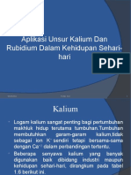 Aplikasi Unsur Kalium Dan Rubidium Dalam Kehidupan Sehari-Hari (Yusril)