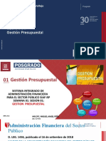 Gestión Presupuestal Posgrado