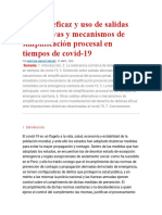 Defensa Eficaz y Uso de Salidas Alternativas y Mecanismos de Simplificación Procesal en Tiempos de Covid