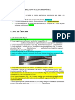 Resultados de Clave Taxonómica