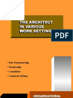 The Architect in Various Work Settings
