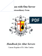 Low Mass With One Server: Handbook For Altar Servers