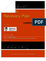 Disaster Recovery Plan Sample