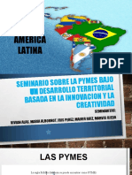 SEMINARIO SOBRE LA PYMES BAJO UN DESARROLLO TERRITORIAL